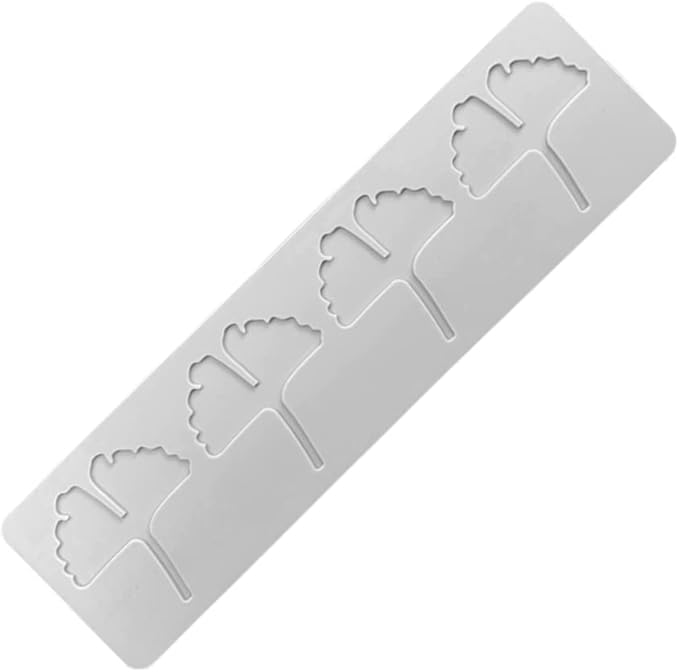 3D Hollow Leaf Fondant Lace Mold Multi Leaves Flower Candy Mold Chocolate Sugar Craft Cake Decoration Cupcake Top (B Ginkgo Leaf_10.96 * 3 * 0.12inch)