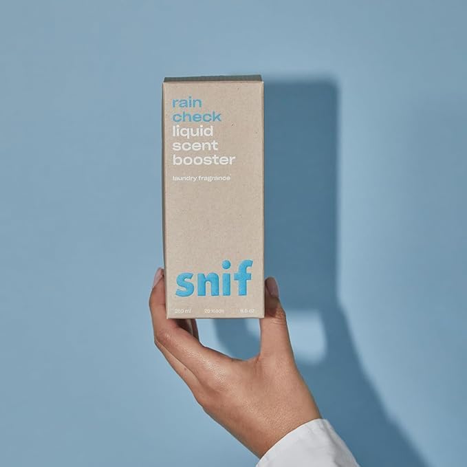 Snif Rain Check Laundry Detergent & Scent Booster Starter Pack – Clean Fresh Rain-Inspired Fragrance, Premium Non-Toxic Laundry Set, HE Safe, Non-Irritating (16oz + 8.5oz)