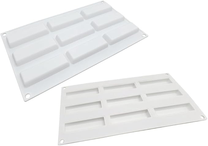 Silicone Mold Chocolate Decorating Mould DIY Cake Mousse Molds Baking Accessories Reusable Tools (Rectangle G_11.6 X6.8 X0.4inch)