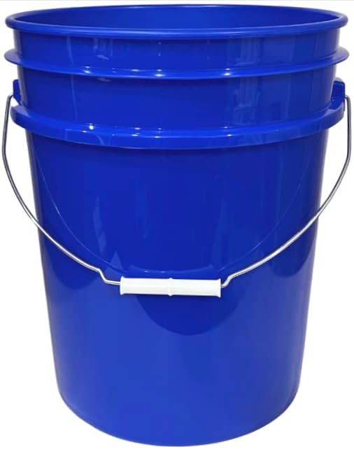House Naturals 5 Gallon Food Storage Grade Plastic Bucket - Made in USA (Pack of 4 Buckets)