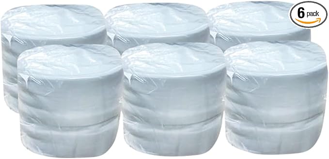 WIPESPLUS Dry Wipes Replacement Set, 500 Large Wipes (11.5" x 10.5"), Make Your Own Wet Wipes Using Your Preferred Cleaning Solution, 500 Count, (6 Packs of 50)
