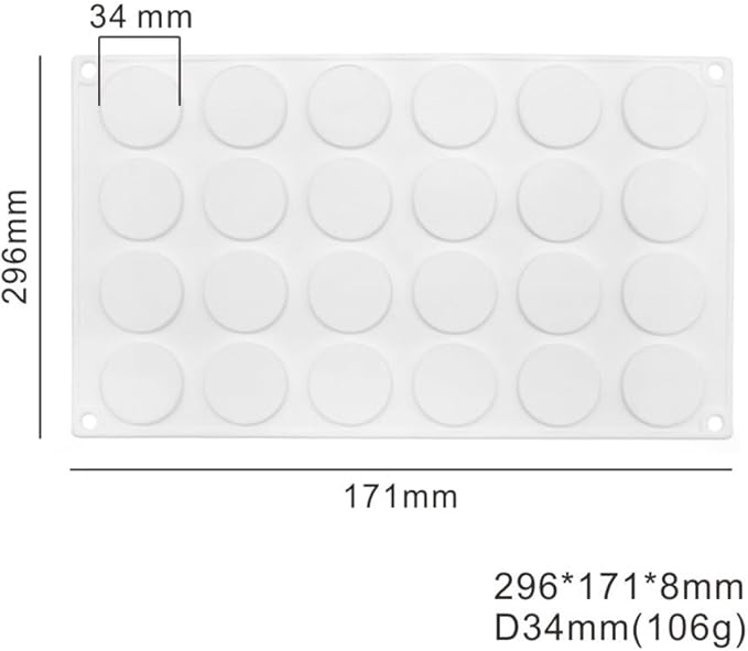 Silicone Chocolate mold,cookies mold,15 Hole Round Shape Fondant Cake Tools, Cake Decorating (Round G_11.84 X6.84 X0.32 inch)