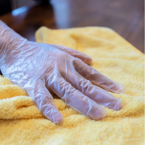 LW Concept Clear Vinyl Exam Gloves for Medical/Food Safe/Cleaning/Handling Use Multipurpose Latex & Powder Free, 3.5 mil (LW3004, X-Large, Case of 1000)