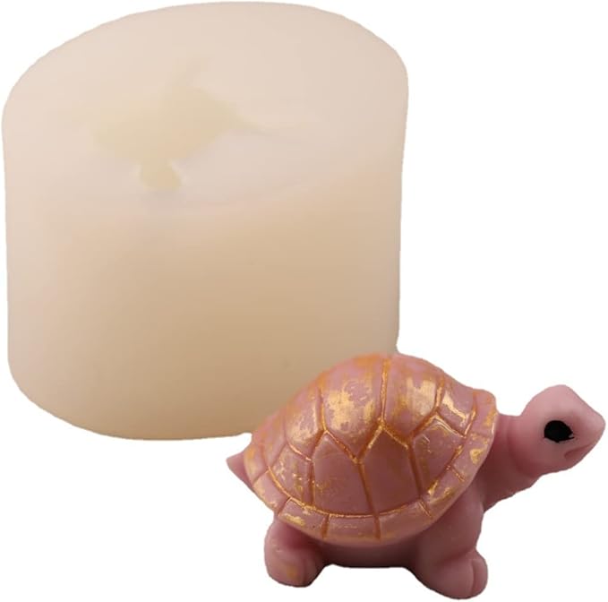Little Turtle Candle Mold Silicone Resin Epoxy Tortoise Mold for Soap, Decoration, Chocolate, DIY Aromatherapy