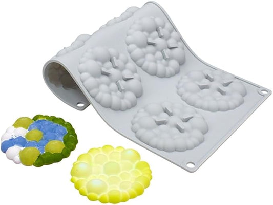 Silicone Mold Chocolate Decorating Mould DIY Cake Mousse Molds Baking Accessories Reusable Tools (Cloud O_11.72 X6.92 X0.4inch)