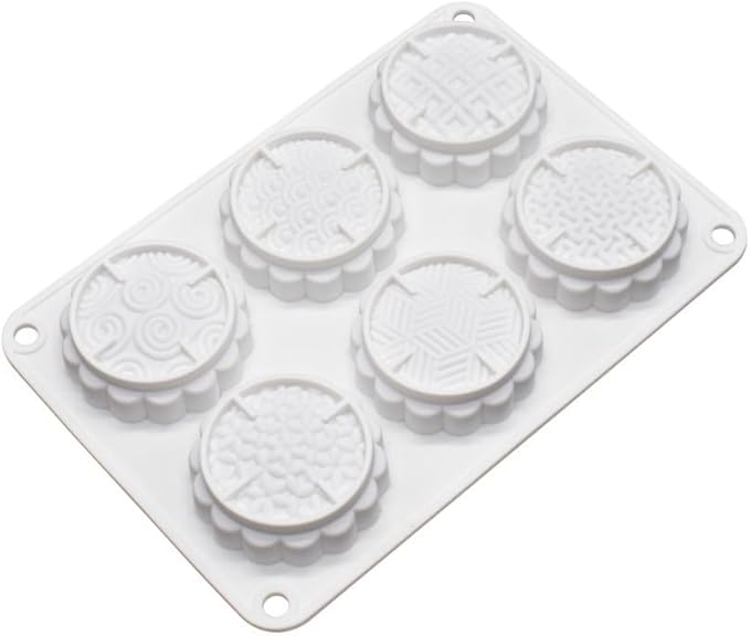 Silicone Mold for Cake DIY Baking Chocolate Eco-Friendly Cake Mold Candy Chocolate Cake Mould Baking DIY Kitchen Accessiories (Mooncake M_8.52 X5.8 X0.84 inch)
