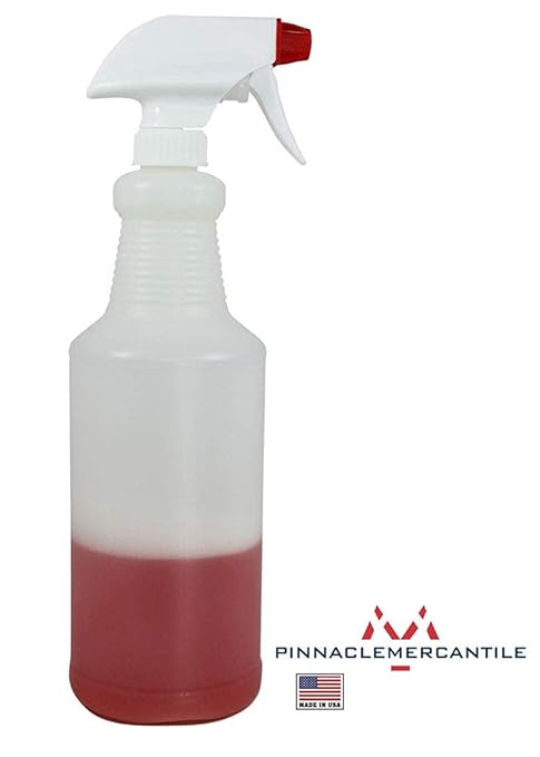 Pinnacle Mercantile Plastic Spray Bottles Leak Proof Technology Empty 32 oz Pack of 10 Made in USA