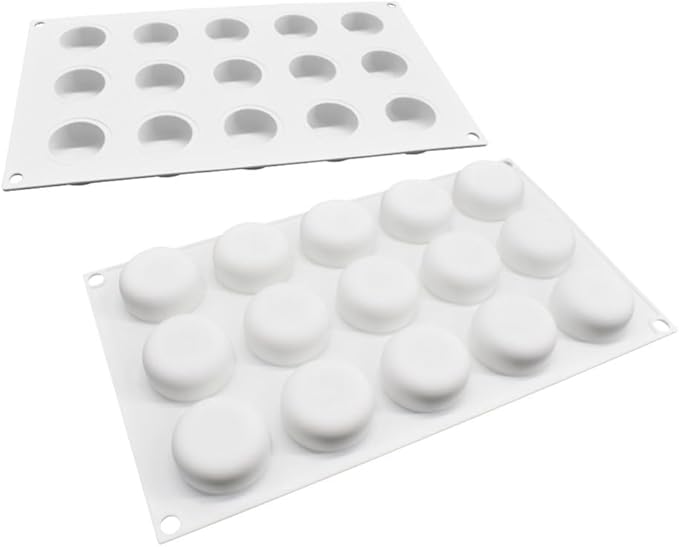 Silicone Mold Chocolate Decorating Mould DIY Cake Mousse Molds Baking Accessories Reusable Tools (Oval E_11.72 X6.8 X0.8inch)