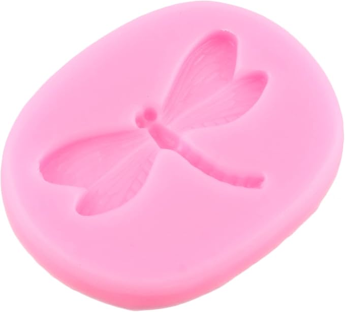 ZiXiang Insect Silicone Mold Bumble Bee Fondant Molds Butterfly Dragonfly Beetle Candy Molds for Chocolate Sugar Craft Cake Decorating Tools Set Of 4