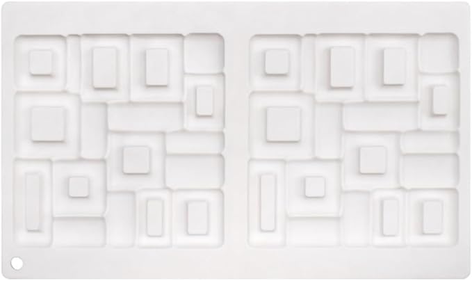 mostsom Silicone Molds Baking Mold for Mousse Cake, Silicone Mold for Chocolate, French Dessert Mold for Pastry Chocolate, Reusable Non-Stick Easy Release Baking Molds (G_ Square)