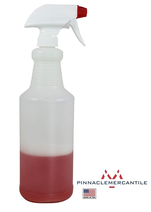 Pinnacle Mercantile Plastic Spray Bottles Leak Proof Technology Empty 32 oz Pack of 36 Made in USA