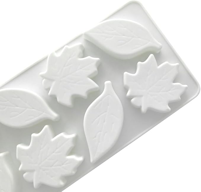 mostsom Silicone Maple Leaf Mold Mousse Molds Non-Stick Baking Mould for Chocolate, Cake, Jelly, Truffle & Ice Cube - Easy Release for Baking, Candy, Dessert Making (C_ Maple Leaf)