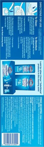 CLOROX ToiletWand, Disinfecting Wand Refill Heads - Rainforest Rush, 10 Count (Package May Vary) (Pack of 6)