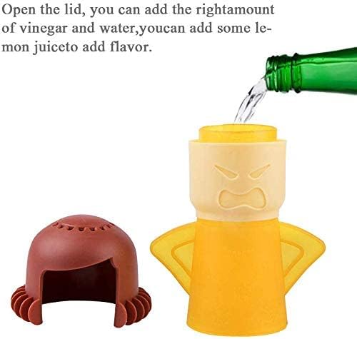 Angry Mama Microwave Cleaner, Microwave Oven Steam Cleaner, Angry Mom Steamer Cleaning Crud Easily in Minutes, Steam Cleans and Disinfects with Vinegar and Water for Kitchen