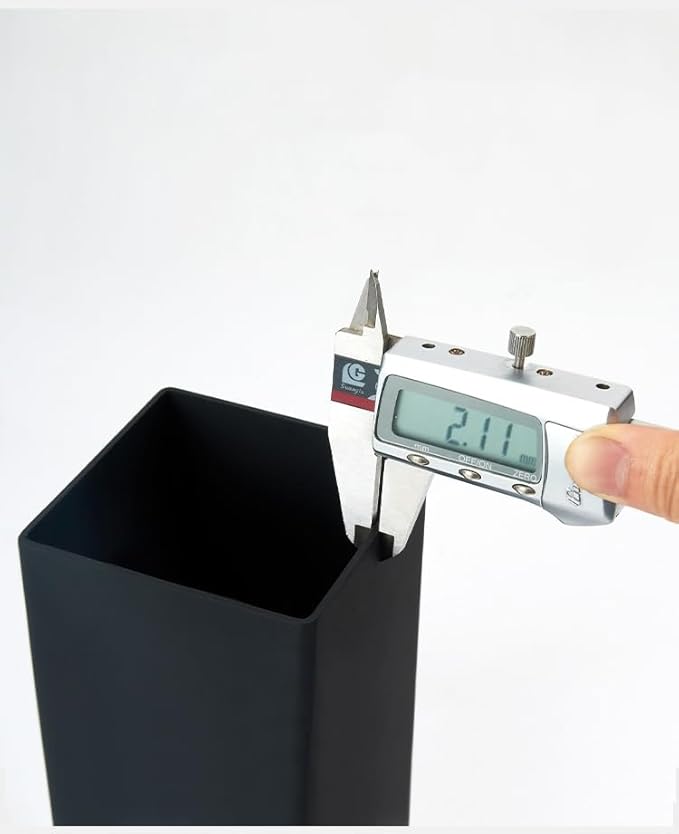 Toilet Bowl Cleaners Brush and Holder KWQKEM Freestanding Toilet Brush and Holder Set Modern with Lid 304 Stainless Steel (Matte Black)