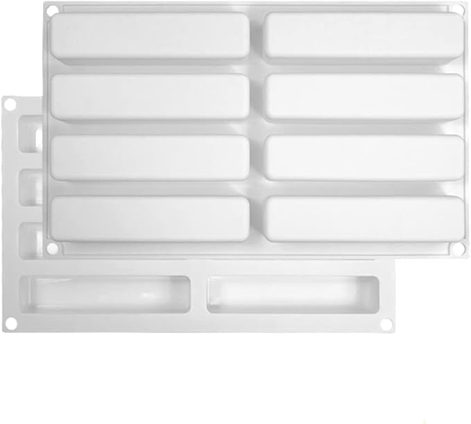 Long Square Shape Bar Mold Energy Bar Maker Silicone Mold for Ganache Jelly Caramels Cookies Pet Treats Baking Mold