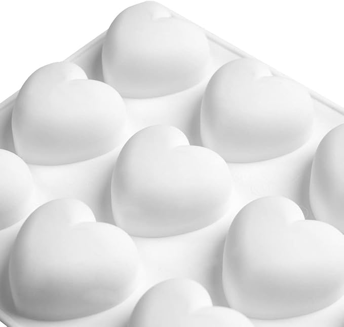 mostsom 15 Grid Heart Shaped Silicone Molds Cake Chocolate Mold Silicone Baking Pan Mold for DIY Cake Mousse Dessert Mould for Candy Fondant Ice Cream Soap Cupcake Cheesecake Jelly (Heart D)