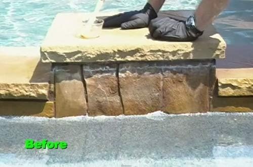 Piranha Water Swimming Pool Stain Remover and Descaler - Hard Water Stain and Calcium Removal Gel - Multi-Surface Scale Remover - 32 oz