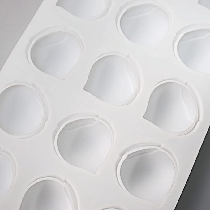 mostsom Mini Chestnut-Shaped Silicone Mold, 15 Cavity Non-Stick Gummy Mold for Chocolate, Fondant, Candy, Biscuits, Cookie, Jelly (Chestnut A)