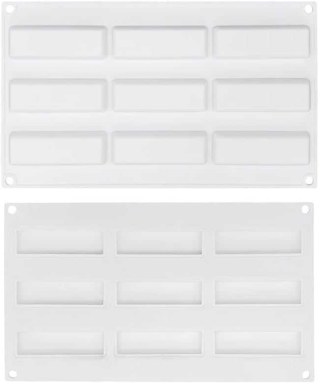 Silicone Mold Chocolate Decorating Mould DIY Cake Mousse Molds Baking Accessories Reusable Tools (Rectangle G_11.6 X6.8 X0.4inch)