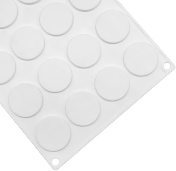 Silicone Chocolate mold,cookies mold,15 Hole Round Shape Fondant Cake Tools, Cake Decorating (Round G_11.84 X6.84 X0.32 inch)