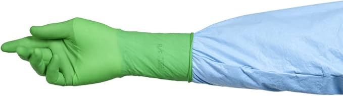 HALYARD Micro Surgical Gloves Sterile Polyisoprene Individually Wrapped Pairs Powder Free Medical Disposable Gloves, 7.9 mil, Size 6.0 Small, Green, SGL90060 (Box of 50 Pairs - 100 Total)