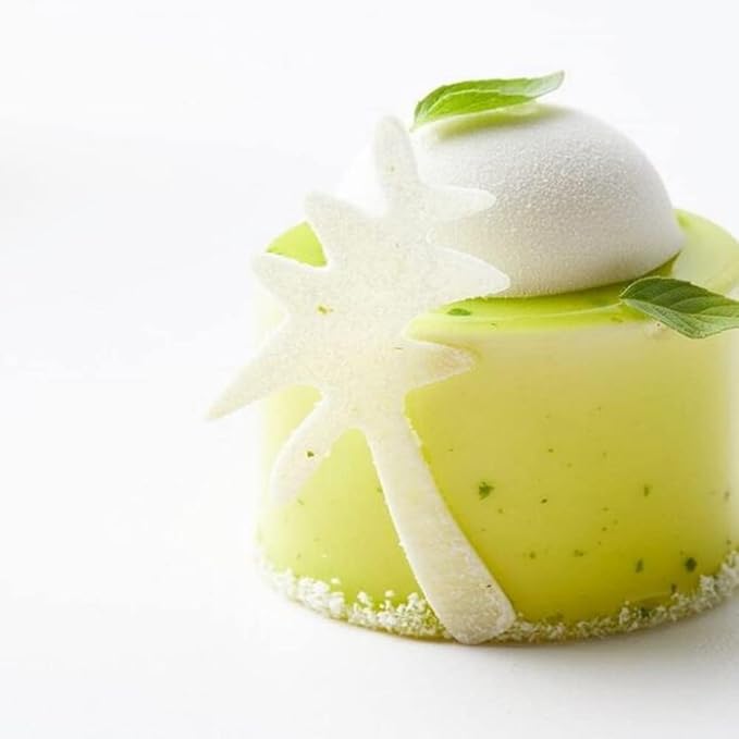 3D Hollow Leaf Fondant Lace Mold Multi Leaves Flower Candy Mold Chocolate Sugar Craft Cake Decoration Cupcake Top (C Coconut Tree_11.52 * 3.6 * 0.12inch)