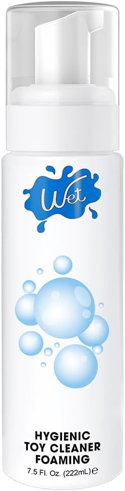 Wet Hygienic Foaming Toy Cleaner, All Purpose Alcohol-Free Gentle Cleansing Spray | No Harsh Chemicals, Safe for All Toys and Surfaces, Paraben Free & Sulfate Free, 7.5 oz