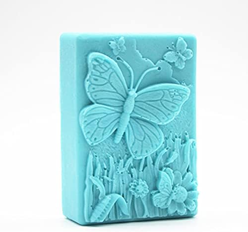 Silicone Soap Mold Butterfly Flower Pattern Candle Mold for Candle Candy Fondant Resin Artcrafts Cake Decor Molds