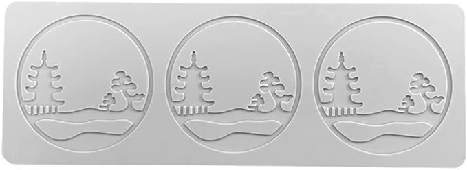 3D Hollow Leaf Fondant Lace Mold Multi Leaves Flower Candy Mold Chocolate Sugar Craft Cake Decoration Cupcake Top (E Pavilion_10.68 * 3.8 * 0.12inch)