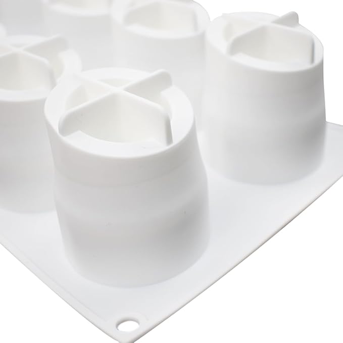 mostsom 8 Holes Chocolate Bamboo Mold Silicone Mould For Chocolate Cake Jelly Pudding Handmade Soap Cake Moulds (Bamboo K_11.8x6.8x2.8inch)