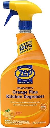 Zep Home Pro Orange Plus Kitchen Degreaser - 24 Fl. Oz. - R49506 - Pro Trusted Cleaning Power: Now in Refreshing Scents and Family Friendly Formulas (1)
