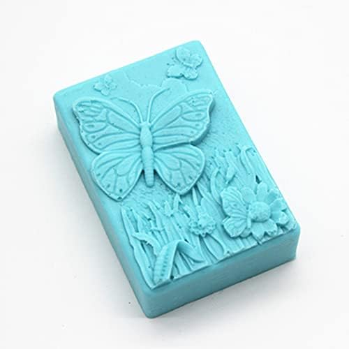 Silicone Soap Mold Butterfly Flower Pattern Candle Mold for Candle Candy Fondant Resin Artcrafts Cake Decor Molds