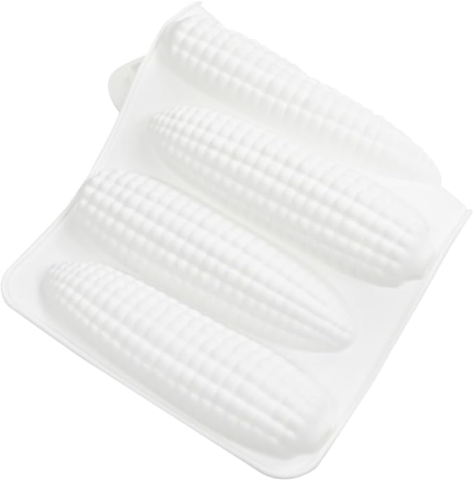 mostsom Corn Mousse Silicone Mold Non-Stick Baking Molds for Chocolate, Cake, Ice Cream, Truffle, Brownie, Soap Heat-Resistant Food-Grade Mould (B_ Corn)