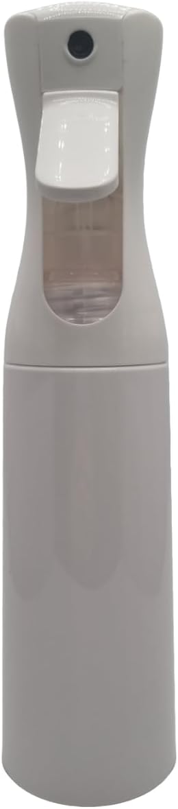 Continuous Fine Mist Spray Bottle for Hair (10.1oz / 300ml) – Ultra Fine Sprayer for Hair-Styling, Barber, Cleaning, Plants, Pets & Salons - ((White))