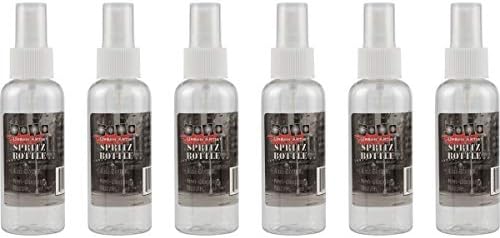 Fine Mist Spray Bottles - Artist and Craft Spray Bottles for Water, Watercolor, or Acrylics Multipack Empty Non-Clogging Nozzle - [Pack of 6-100ml Bottles]