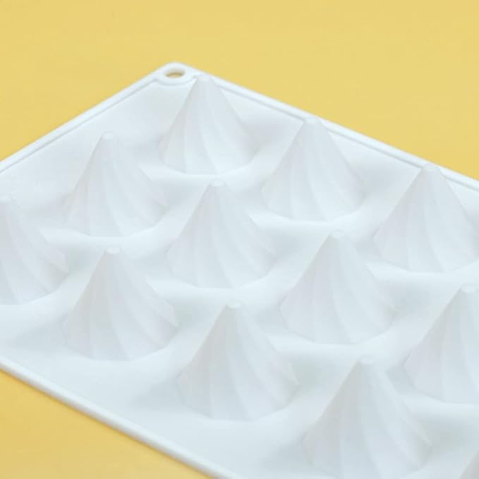 mostsom Silicone Molds Chocolate Molds Candy Cookie Chocolate Molds, Perfect Molds for Chocolate Covered Oreos, Cupcake, Candy, Pudding, Mini Soap Making (Peaks C)