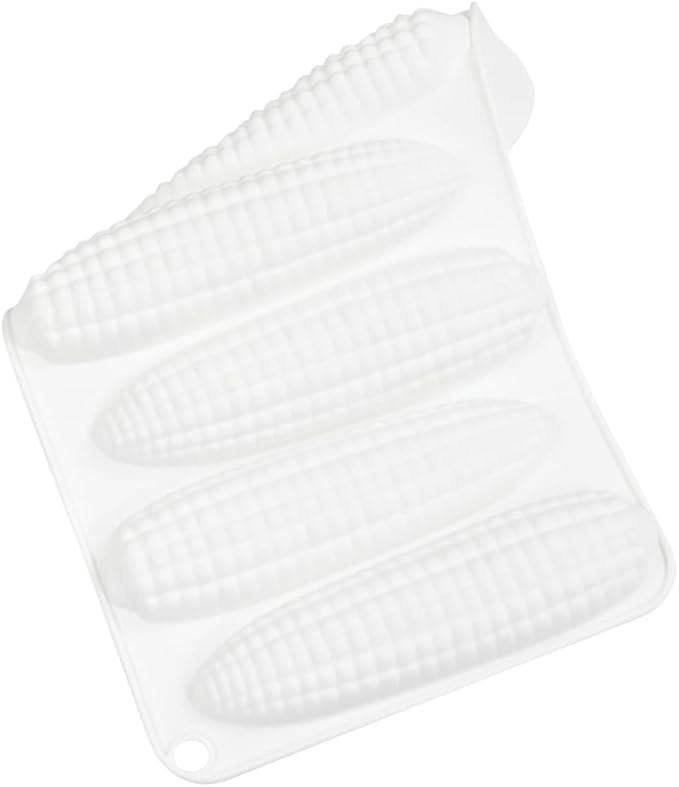 mostsom Corn Mousse Silicone Mold Non-Stick Baking Molds for Chocolate, Cake, Ice Cream, Truffle, Brownie, Soap Heat-Resistant Food-Grade Mould (B_ Corn)