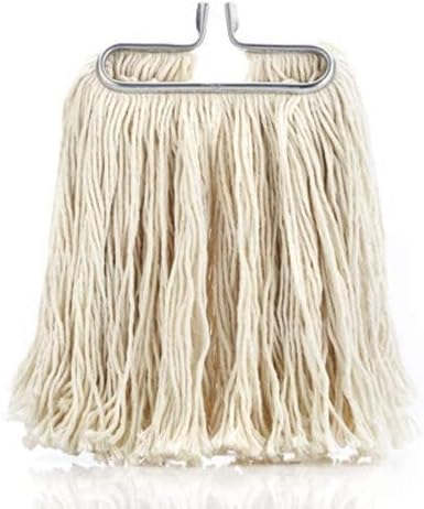 Fuller Brush Wet Mop – Stainless Steel Handle with Hang-Up Hole, Heavy Duty, Durable, Washable, Janitorial Floor Mop (Mop Head)