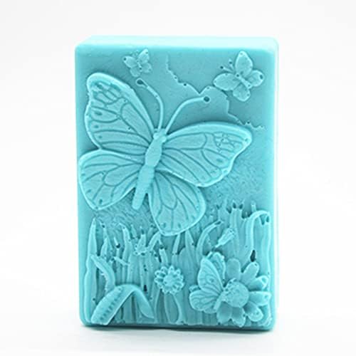 Silicone Soap Mold Butterfly Flower Pattern Candle Mold for Candle Candy Fondant Resin Artcrafts Cake Decor Molds