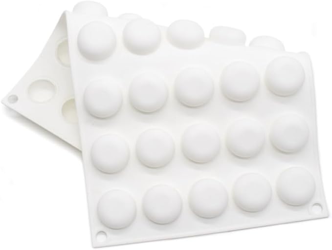 3D Round Half Sphere Silicone Mold for Cake DIY Baking Chocolate Eco-Friendly Cake Mold (Half Sphere A_11.68x6.88x0.48 inch)