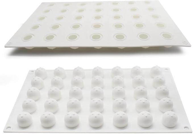 Silicone Mold Chocolate Decorating Mould DIY Cake Mousse Molds Baking Accessories Reusable Tools (Round D_11.72 X6.88 X0.8inch)