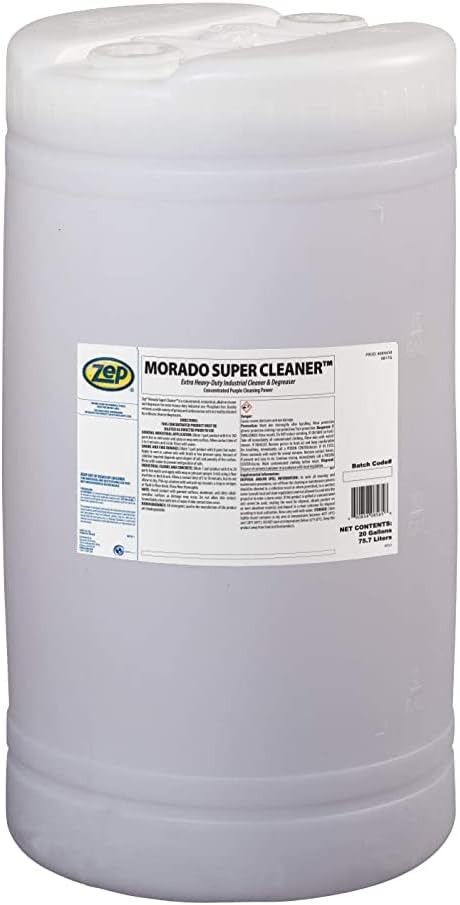 Zep Morado Purple Concentrated Super Cleaner - 20 Gallon (1 Unit) 85650 - Extra Heavy-Duty Industrial Degreaser, Phosphate Free, Alkaline Concentrate Removes Grease, Grime