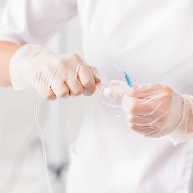 TRONEX 1000 Pack Synthetic Medium 5 Mil Vinyl Exam Gloves, Extra Strength, Vinyl Medical Disposable Gloves, Powder Free