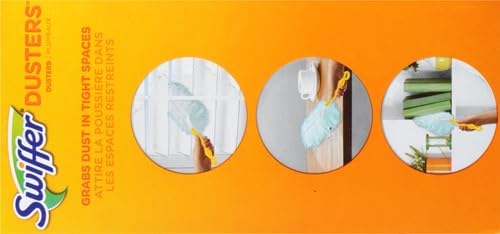 Swiffer Dusters, Ceiling Fan Duster, Multi Surface Refills with Febreze Lavender, 18 Count (Pack of 2)