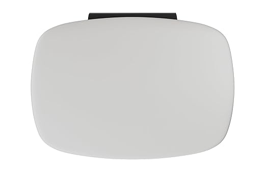 Garvee 13 Gallon / 50 Liter Metal Kitchen Trash Can with Lid, Large Rustproof Garbage Can for Kitchen, Step-on Trash Bin with Inner Bucket, Rear Handle, Soft Close Lid, White