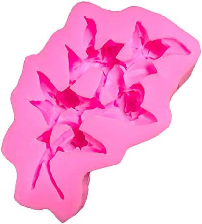 3D Flowers Silicone Fondant Molds Rose Cake Chocolate Moulds Dried Flower Jewelry Decorative Mould Resin Epoxy Clay Molds Pastry Baking Tools
