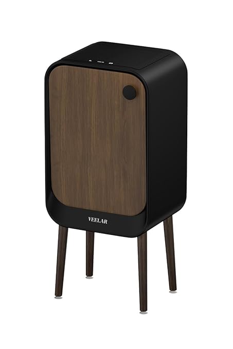 Motion Sensor Trash Can - Automatic Touchless 5.5 Gallon Garbage Bin for Bathroom, Bedroom, Kitchen, Office (Black)