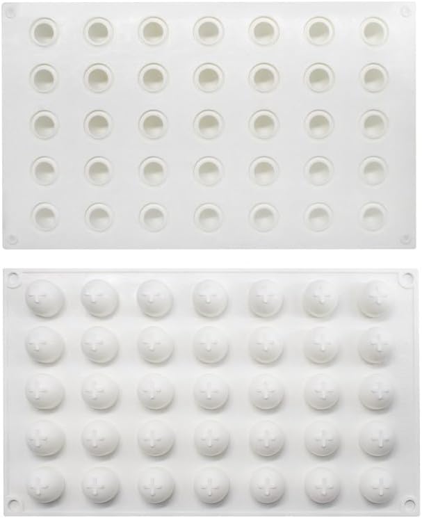 Silicone Mold Chocolate Decorating Mould DIY Cake Mousse Molds Baking Accessories Reusable Tools (Round D_11.72 X6.88 X0.8inch)