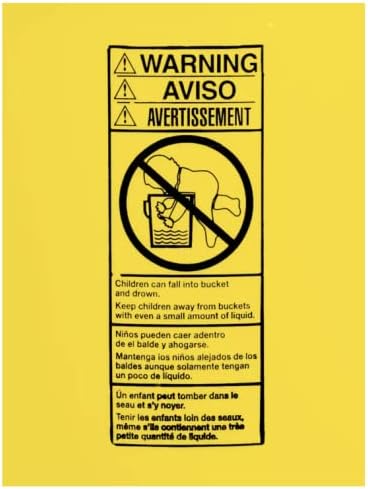 House Naturals 6 Gallon Green and Yellow Plastic Buckets with Black Airtight lids Food Grade Made in USA (2 Pack)